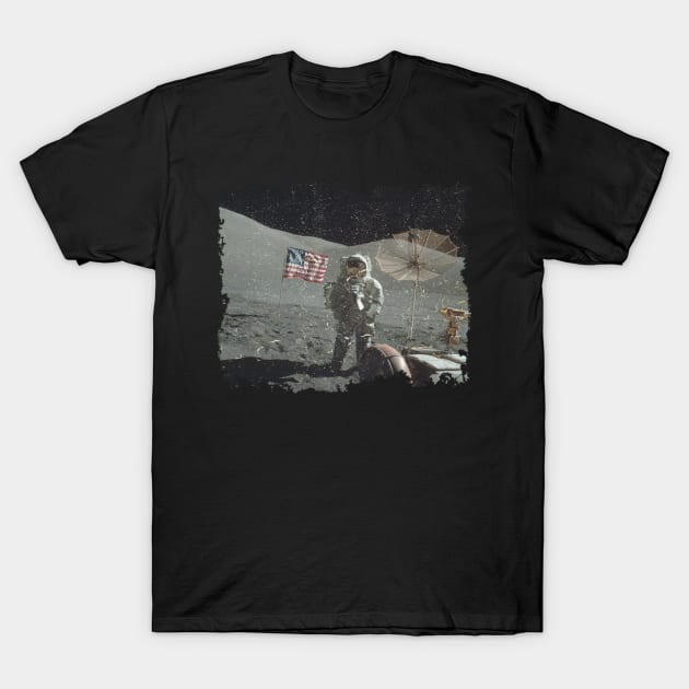 Landing on a Moon NASA Photo T-Shirt by vladocar